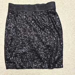 Sequined mini skirt by George